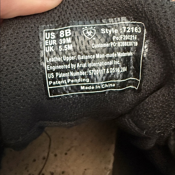 Ariat Black Rugged Lace-Up Boots - WATERPROOF - Picture 4 of 5